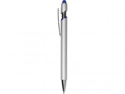 Ручка-стилус металлическая шариковая Sway Monochrome с цветным зеркальным слоем, темно-синяя