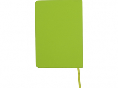 Блокнот А5 Magnet soft-touch с магнитным держателем для ручки, ярко-зеленый, обратная сторона