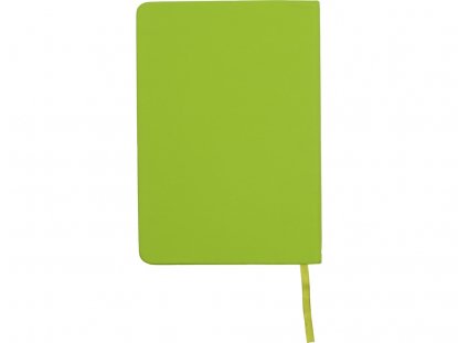 Блокнот А5 Magnet soft-touch с магнитным держателем для ручки, ярко-зеленый, обратная сторона