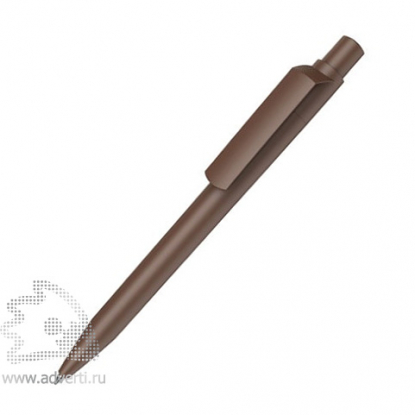 Ручка шариковая DOT, матовое покрытие, коричневая