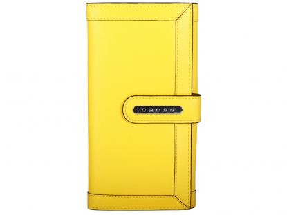 Клатч-кошелек Color Time, жёлтый, вид спереди