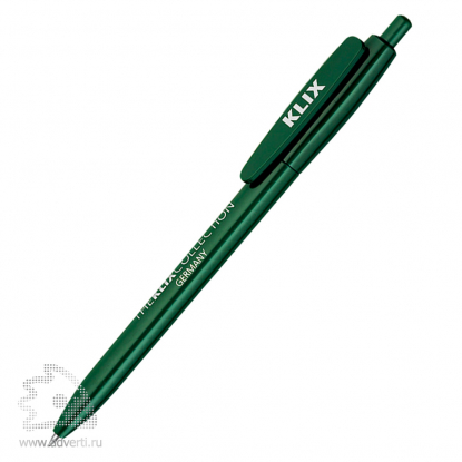 Ручка шариковая Klix Klio Eterna, темно-зеленая