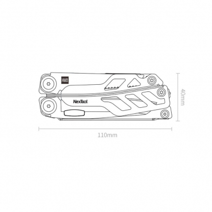 Многофункциональный мультитул Xiaomi Huo Hou Multi-function Knife NexTool Silver