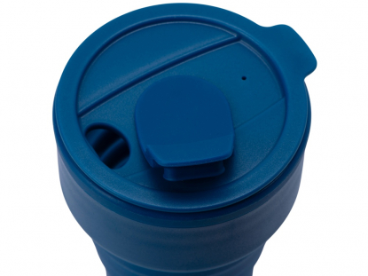 Силиконовый складной стакан GoCup, синий