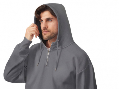 Худи Hamburg, унисекс, темно-серое, S