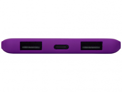 Портативное зарядное устройство Reserve с USB Type-C, 5000 mAh, фиолетовое, вход USB