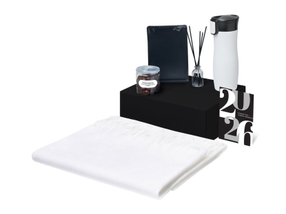 Подарочный набор Re:Harmony с палантином и термокружкой, белый