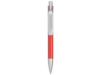 Ручка металлическая шариковая Large, красная, вид сзади