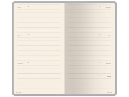 Еженедельник недатированный А6 Zefir, черный