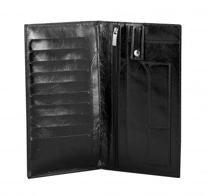 Органайзер для авиабилетов Парма, черный, в открытом виде