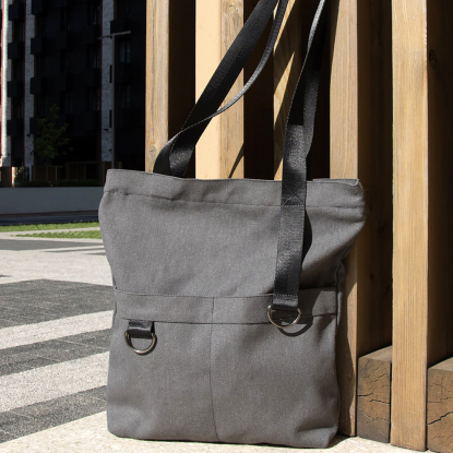 Шоппер Superbag ZIP, серый
