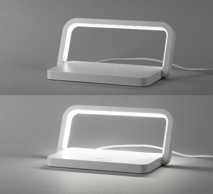 Лампа складная Smart Light с беспроводным (10W) зарядным устройством и подставкой для смартфона