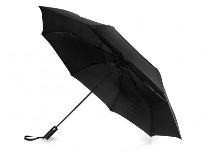 Зонт складной Canopy с большим двойным куполом (d126 см), черный