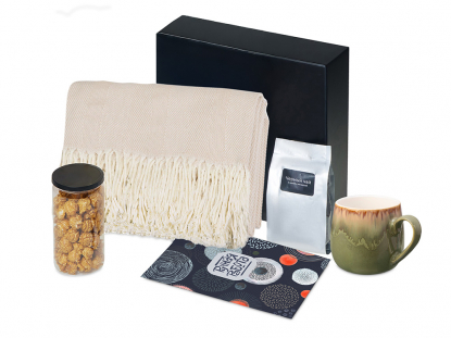 Подарочный набор Re:y. Haven с пледом, кружкой и чаем