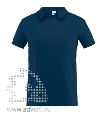 Рубашка поло Stan Premium, мужская, темно-синяя