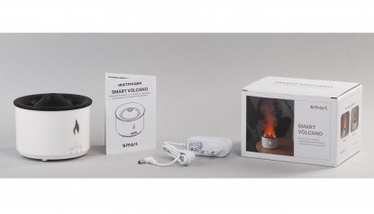 Увлажнитель воздуха Smart Volcano с пультом ДУ,  функцией ароматерапии и интерьерной подсветкой