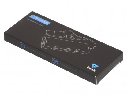 USB-хаб Command с коннектором 2-в-1 USB-C и USB-A, 2.0/3.0, коробка