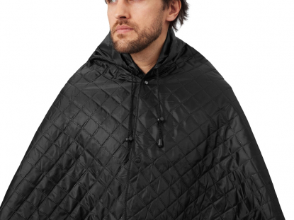 Плед-пончо 2-в-1 Cappy с капюшоном и мешком, черный