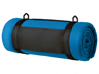 Плед Нежность с ремешком на плечо, синий