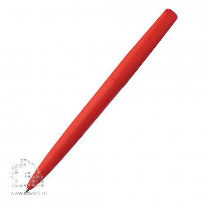 Шариковая ручка DS2 PPP, красная, вид сзади