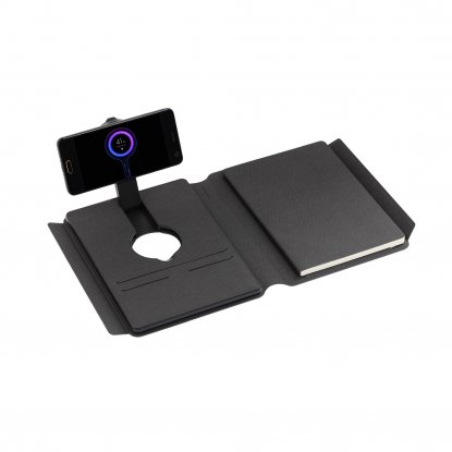 Папка А5 с беспроводным (10W) зарядным устройством 5000 mAh, с MagSafe и блокнотом