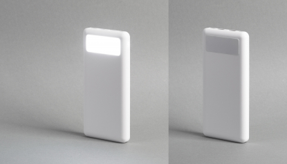 Зарядное устройство Lumos 10000 mAh с фонариком, белое