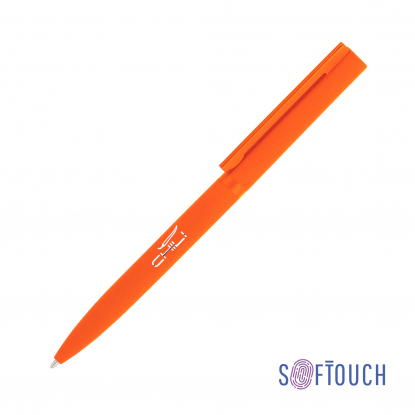 Ручка шариковая Sirius, soft touch, оранжевая