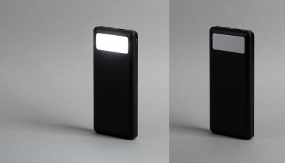 Зарядное устройство Lumos 10000 mAh с фонариком, черное