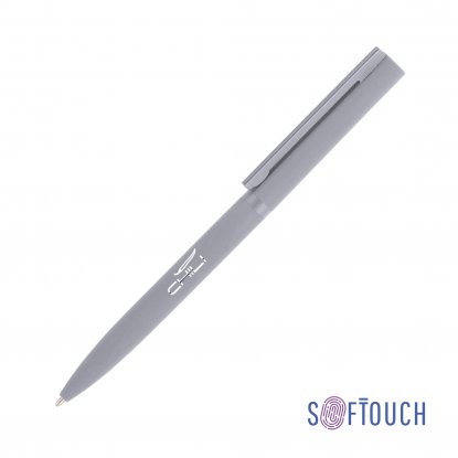 Ручка шариковая Sirius, soft touch, серая