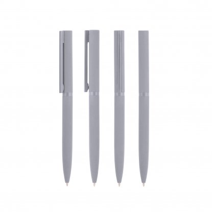 Ручка шариковая Sirius, soft touch, серая