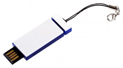 USB-флеш-карта Slide, синяя