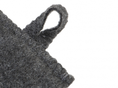 Рукавичка для бани и сауны Healing, серая