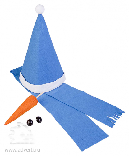 Набор Настоящий снеговик, синий