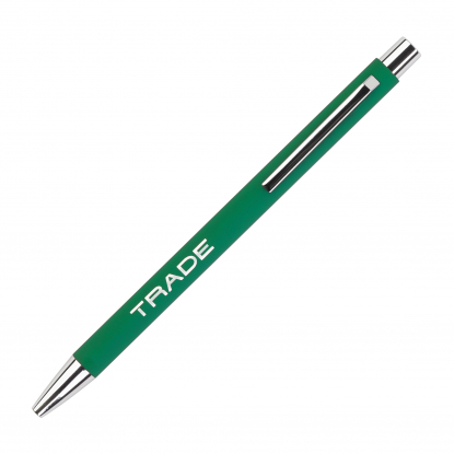 Блокнот Magnet с ручкой Trade на магните, с подставкой под смартфон, синий с зеленым