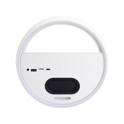 Bluetooth колонка Smart Orb 5Вт с беспроводным (15W) ЗУ, лампой, часами, FM радио