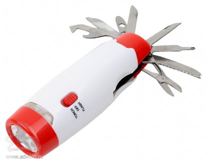 K-4963.. Фонарь-мультиинструмент красный