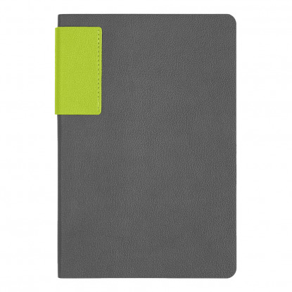 Ежедневник Flexy Star Sivilia Grey Edition Color А5, недатированный, серый с салатовым