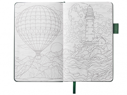 Блокнот А5 Вижн Тренд в твердой обложке, зеленый