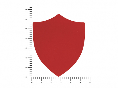 Патч Щит, soft-touch, красный