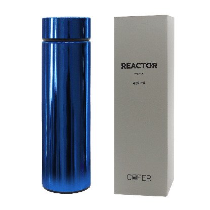 Термос Reactor гальванический c датчиком температуры, синий