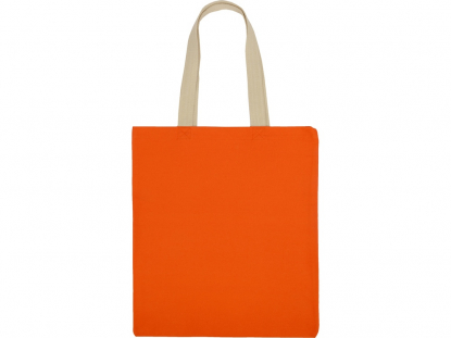 Сумка для шопинга Steady хлопковая с парусиновыми ручками, 260 г/м2, оранжевая