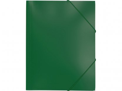 Папка А4 на резинке, зеленая, общий вид