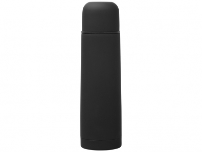 Термос Ямал Soft Touch с чехлом, черный