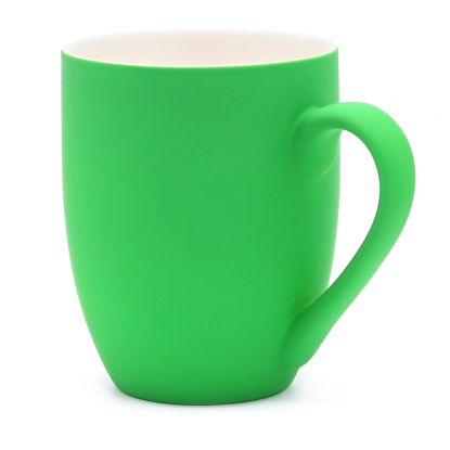 Кружка Elegante софт-тач, зелёная