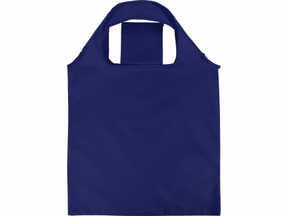 Складная сумка Reviver из переработанного пластика, синяя, вид спереди