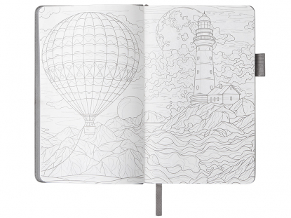 Блокнот А5 Вижн Тренд в твердой обложке, серый