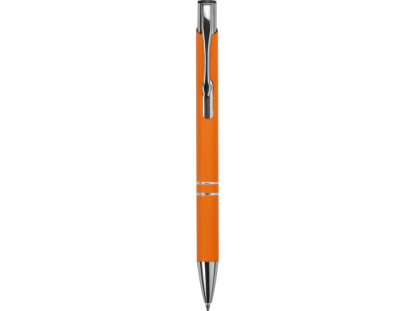 Ручка металлическая шариковая Legend Gum, soft-touch, оранжевая