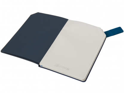 Блокнот А5 с магнитным клапаном в гибкой обложке Chaplin, синий