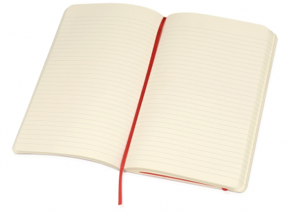 Записная книжка А5 Classic Soft, красная, открытая