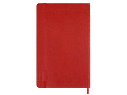Записная книжка А5 Classic Soft, красная, сзади